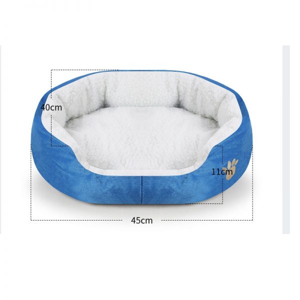 Pet Dog Bed Cashmere Warming Dog Bed House Soft Sofa Material Nest Dog Baskets Fall Winter Warm Kennel For Cat Puppy Supplies