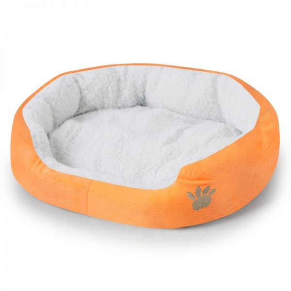 Pet Dog Bed Cashmere Warming Dog Bed House Soft Sofa Material Nest Dog Baskets Fall Winter Warm Kennel For Cat Puppy Supplies