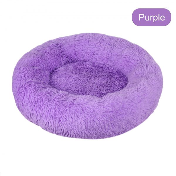 Soft Pet Dog Bed Round Washable Long Plush Dog Cushion House Cat Bed Velvet Mats Sofa Bed for Samll large Dogs Basket Pet Bed