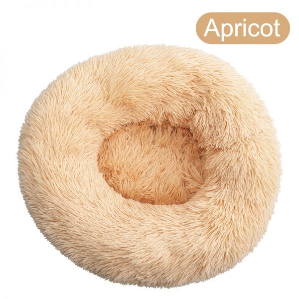 Soft Pet Dog Bed Round Washable Long Plush Dog Cushion House Cat Bed Velvet Mats Sofa Bed for Samll large Dogs Basket Pet Bed