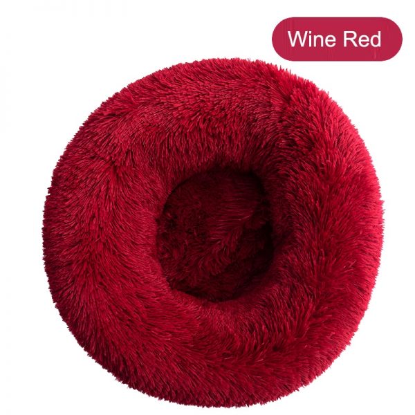 Soft Pet Dog Bed Round Washable Long Plush Dog Cushion House Cat Bed Velvet Mats Sofa Bed for Samll large Dogs Basket Pet Bed