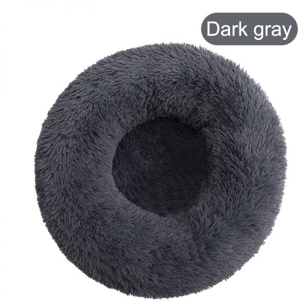 Soft Pet Dog Bed Round Washable Long Plush Dog Cushion House Cat Bed Velvet Mats Sofa Bed for Samll large Dogs Basket Pet Bed