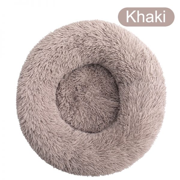 Soft Pet Dog Bed Round Washable Long Plush Dog Cushion House Cat Bed Velvet Mats Sofa Bed for Samll large Dogs Basket Pet Bed