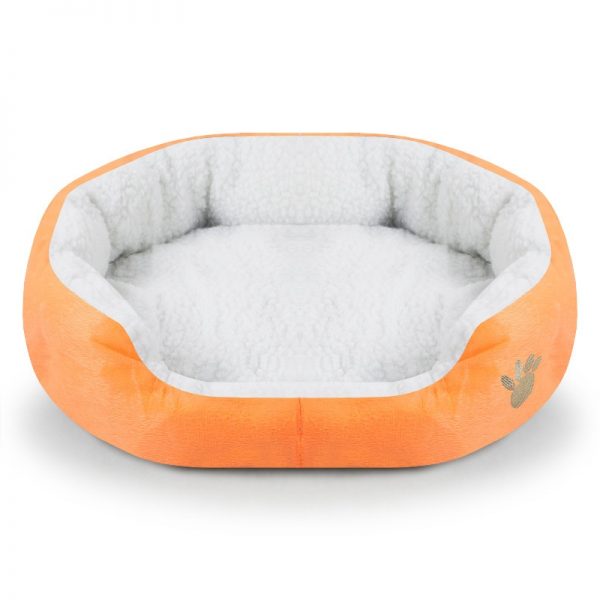 Pet Dog Bed Cashmere Warming Dog Bed House Soft Sofa Material Nest Dog Baskets Fall Winter Warm Kennel For Cat Puppy Supplies