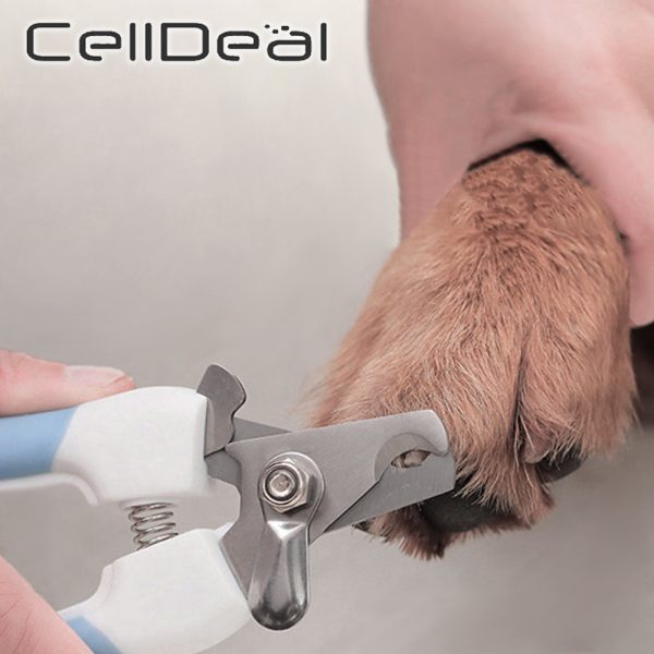 Professional Pet Nail Clippers Dog Cat Stainless Steel Two-color Labor-Saving Nail Clippers Convenient Beauty Cleaning Supplies