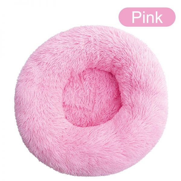 Soft Pet Dog Bed Round Washable Long Plush Dog Cushion House Cat Bed Velvet Mats Sofa Bed for Samll large Dogs Basket Pet Bed