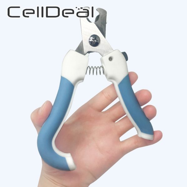 Professional Pet Nail Clippers Dog Cat Stainless Steel Two-color Labor-Saving Nail Clippers Convenient Beauty Cleaning Supplies