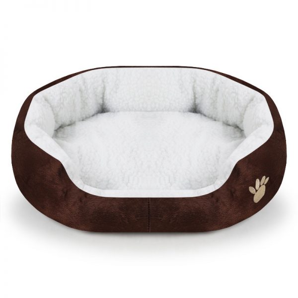 Pet Dog Bed Cashmere Warming Dog Bed House Soft Sofa Material Nest Dog Baskets Fall Winter Warm Kennel For Cat Puppy Supplies