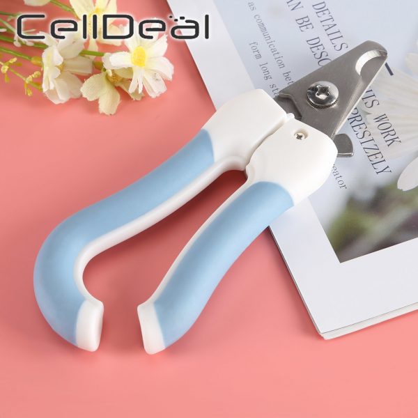 Professional Pet Nail Clippers Dog Cat Stainless Steel Two-color Labor-Saving Nail Clippers Convenient Beauty Cleaning Supplies