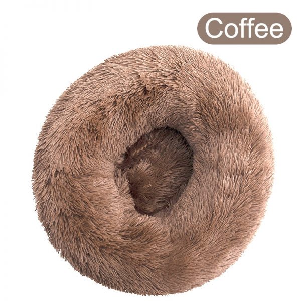 Soft Pet Dog Bed Round Washable Long Plush Dog Cushion House Cat Bed Velvet Mats Sofa Bed for Samll large Dogs Basket Pet Bed