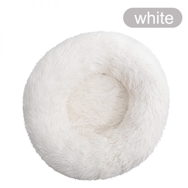 Soft Pet Dog Bed Round Washable Long Plush Dog Cushion House Cat Bed Velvet Mats Sofa Bed for Samll large Dogs Basket Pet Bed