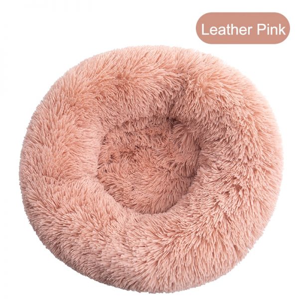 Soft Pet Dog Bed Round Washable Long Plush Dog Cushion House Cat Bed Velvet Mats Sofa Bed for Samll large Dogs Basket Pet Bed