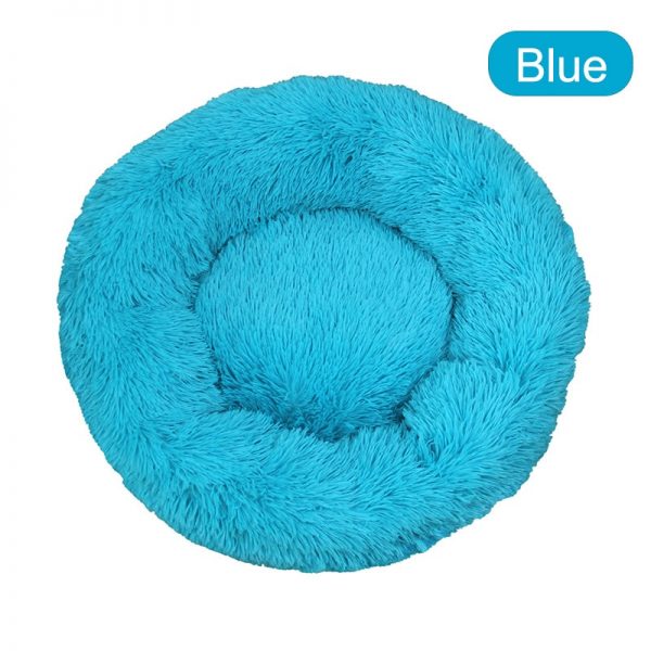 Soft Pet Dog Bed Round Washable Long Plush Dog Cushion House Cat Bed Velvet Mats Sofa Bed for Samll large Dogs Basket Pet Bed