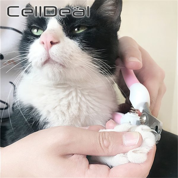 Professional Pet Nail Clippers Dog Cat Stainless Steel Two-color Labor-Saving Nail Clippers Convenient Beauty Cleaning Supplies